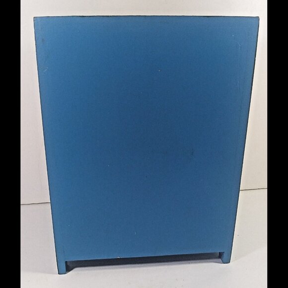 Mini Jewelry Armoire Box Vintage Floral 11x8x6in Wood Butterfly Stripe Sunflower - Picture 3 of 7